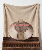Luxury Rose Gold LV Speaker Flannel Sofa Throw Blanket 486